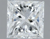 0.50ct Princess Natural Diamond (Colour E, Clarity VS2, GIA Certified)