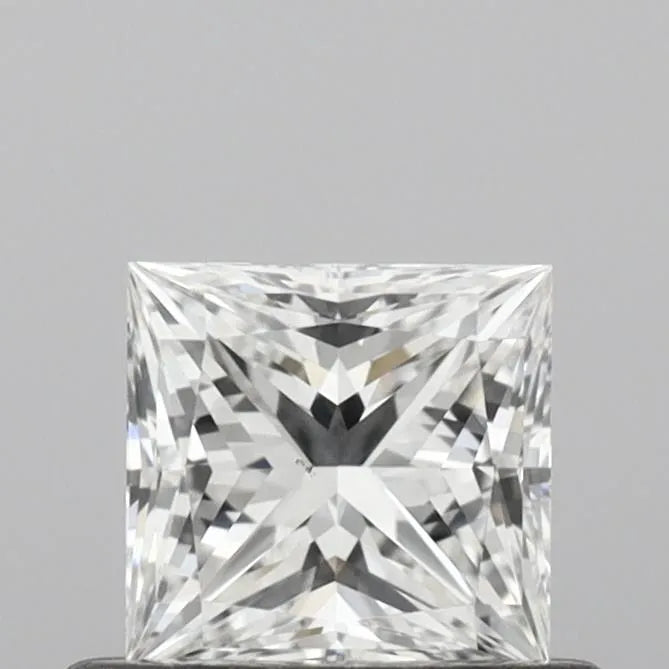 0.52ct Princess Natural Diamond (Colour F, Clarity VS2, Cut EX, IGI Certified)