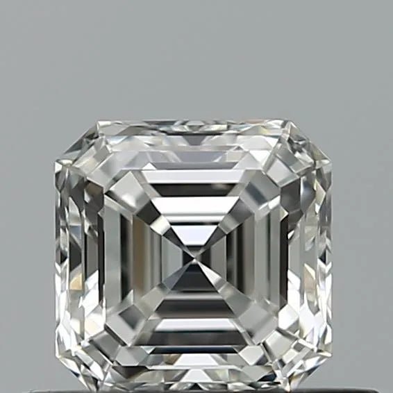 0.54ct Asscher Natural Diamond (Colour F, Clarity IF, Cut VG, IGI Certified)