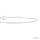 1/10 Ctw Round Cut Diamond Fashion Bracelet in Sterling Silver