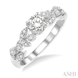 1/6 Ctw Diamond Semi-Mount Engagement Ring in 14K White Gold