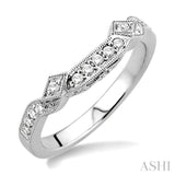 1/5 Ctw Diamond Matching Wedding Band in 14K White Gold