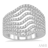 1 Ctw Round Cut Diamond Ring in 14K White Gold