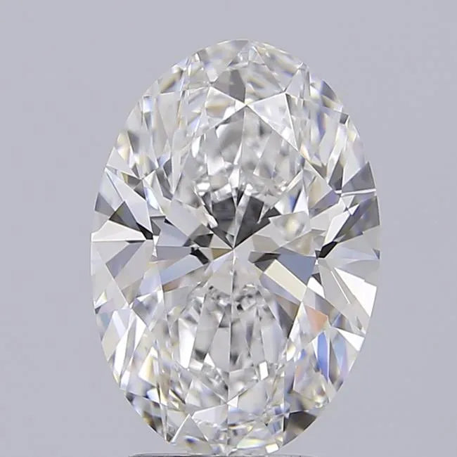 3.00ct Oval Lab Grown Diamond (Colour D, Clarity VVS1, IGI Certified)