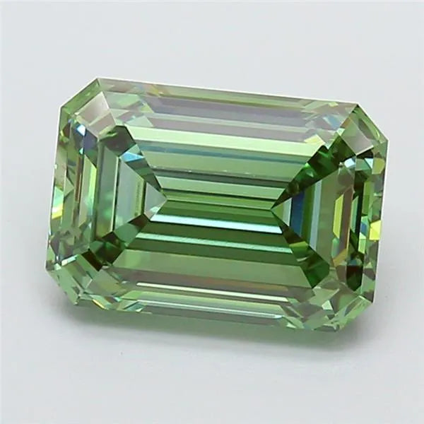3.09ct Emerald Lab Grown Diamond (Colour Fancy Vivid Green, Clarity VVS2, IGI Certified)