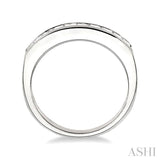 1/2 ctw Princess Cut Diamond Wedding Band in 14K White Gold