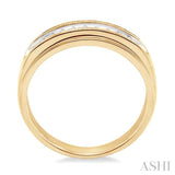 1/8 ctw Round Cut Diamond Men's Ring in 14K Yellow Gold