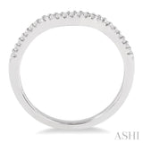 1/10 ctw Round Cut Diamond Wedding Band in 14K White Gold