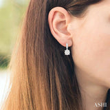 1/2 ctw Lovebright Round Cut Diamond Earrings in 14K White Gold