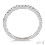 1/5 ctw Round Cut Diamond Wedding Band in 14K White Gold