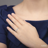 1/3 ctw Round Cut Diamond Wedding Band in 14K White Gold