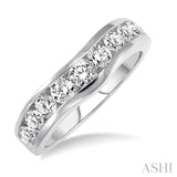 1.00 ctw Round Diamond Matching Wedding Band in 14K White Gold