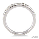 1.00 ctw Round Cut Diamond Wedding Band in 14K White Gold