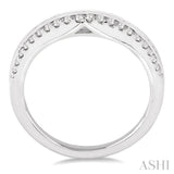 1/4 ctw Round Cut Diamond Wedding Band in 14K White Gold