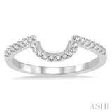 1/4 ctw Round Cut Diamond Wedding Band in 14K White Gold