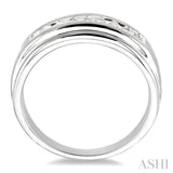 1/4 ctw Round Cut Diamond Men's Ring in 14K White Gold