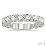 2.00 ctw Lattice Round Cut Diamond Wedding Band in 14K White Gold