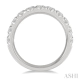 2.00 ctw 11 Stone Round Cut Diamond Wedding Band in 14K White Gold