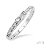 1/4 ctw Baguette Cut Diamond Wedding Band in 14K White Gold