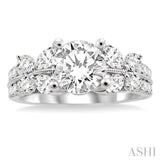 1.00 ctw Diamond Semi-Mount Engagement Ring in 14K White Gold