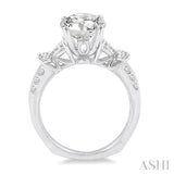 1.00 ctw Diamond Semi-Mount Engagement Ring in 14K White Gold