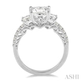 1/2 ctw Diamond Semi-Mount Engagement Ring in 14K White Gold