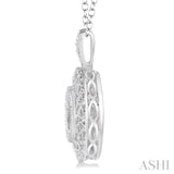 1/20 Ctw Diamond Emotion Pendant in Sterling Silver with Chain