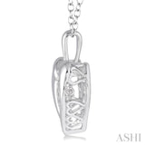 1/20 Ctw Diamond Emotion Pendant in Sterling Silver with Chain