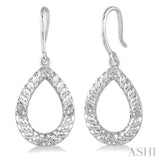 1/20 Ctw Round Cut Diamond Earrings in Sterling Silver