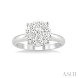 1/3 Ctw Lovebright Round Cut Diamond Ring in 14K White Gold