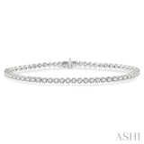 3.00 ctw Round Cut Diamond Tennis Bracelet in 14K White Gold