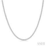 5.00 ctw Round Cut Diamond Tennis Necklace in 14K White Gold