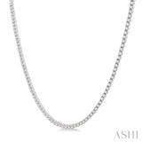 10.00 ctw Round Cut Diamond Tennis Necklace in 14K White Gold
