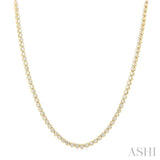 3.00 ctw Illusion Round Cut Diamond Eternity Tennis Necklace in 14K Yellow Gold