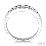 1/2 Ctw Channel Set Round Cut Diamond Band in 14K White Gold