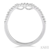 1/5 Ctw Round Cut Diamond Wedding Band in 14K White Gold