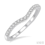 1/5 Ctw Round Diamond Wedding Band in 14K White Gold