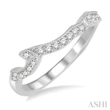 1/5 Ctw Round Diamond Wedding Band in 14K White Gold