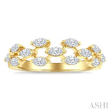 1/2 Ctw Scatter Marquise Cut Diamond Fashion Band in 14K Yellow Gold