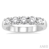 5 Stone Diamond Wedding Band