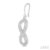 Silver Infinity Diamond Fashion Earrings