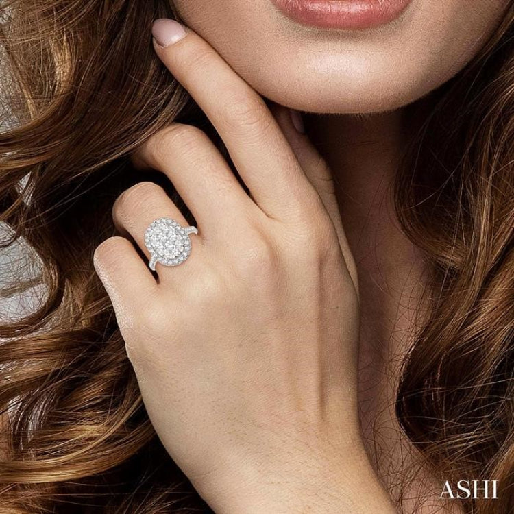 Oval Shape Lovebright Essential Diamond Engagement Ring