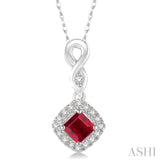 Gemstone & Diamond Pendant