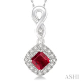 Gemstone & Diamond Pendant