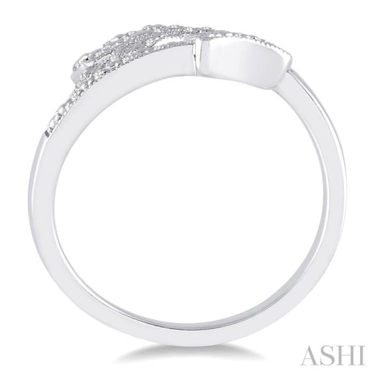 Silver Arrow Diamond Fashion Open Ring
