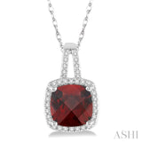 Gemstone & Diamond Pendant