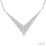 Chevron Diamond Fashion Necklace