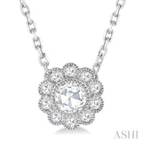 Rose Cut Diamond Pendant