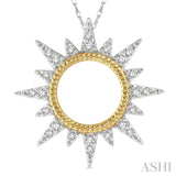 Sunburst Diamond Fashion Pendant
