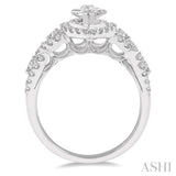 Marquise Shape Semi-Mount Diamond Engagement Ring